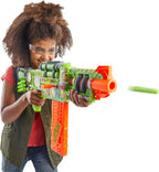 Nerf Zombie Corrupter Dart Blaster, 22 Nerf Elite Darts, 18 Dart Clip, Dart Storage, Bolt Action