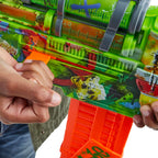 Nerf Zombie Corrupter Dart Blaster, 22 Nerf Elite Darts, 18 Dart Clip, Dart Storage, Bolt Action