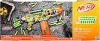 Nerf Zombie Corrupter Dart Blaster, 22 Nerf Elite Darts, 18 Dart Clip, Dart Storage, Bolt Action