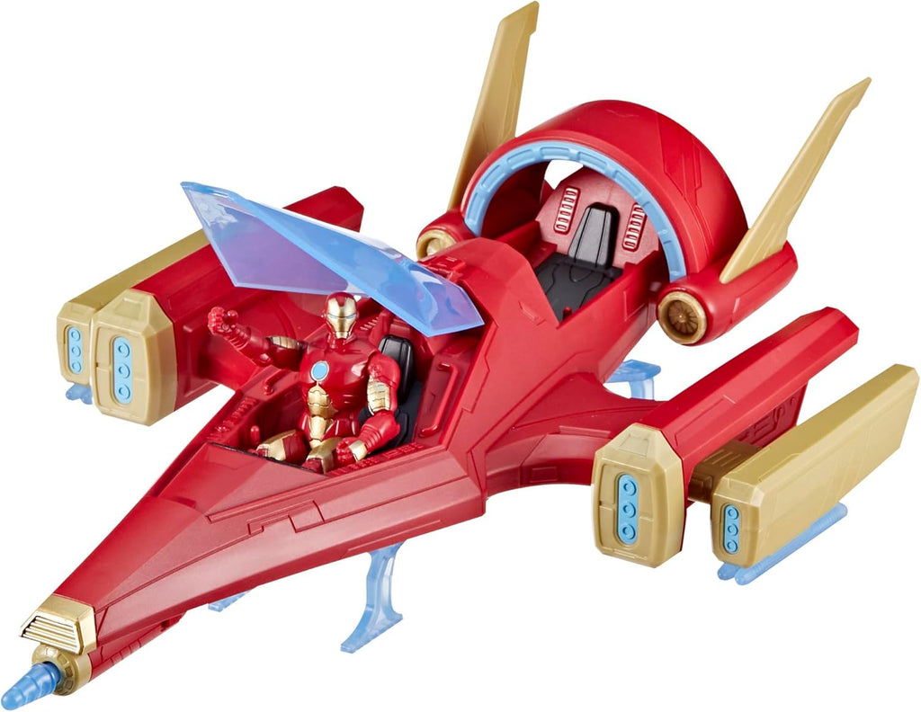 Hasbro Marvel Avengers Epic Hero Series Iron Man Repulsor Blast Battle Jet 4" Iron-Man Action Figure 2-Pack & Gear