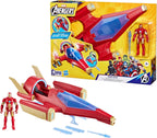 Hasbro Marvel Avengers Iron Man Repulsor Blast Battle Jet 4" Figure Playset