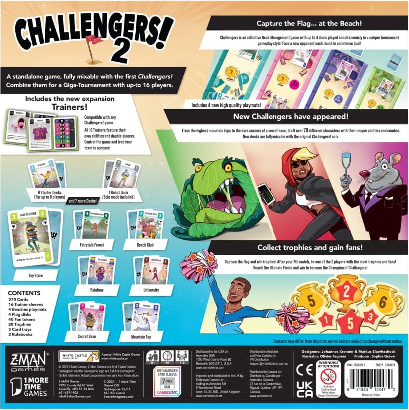 Z-Man Games Challengers! Beach Cup Board Game