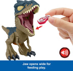 Mattel Jurassic World: Chaos Theory Netflix - Chomp Chomp Mega Roar Allosaurus Dinosaur Toy with Sound & Stretchable Jaw Tendons, Increasing Roar Levels & Feeding Feature