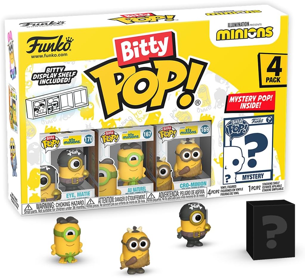 Funko Bitty POP! Minions and A Surprise Mystery Mini Figure - 0.9 Inch (2.2 Cm) - Minions 2 Collectable