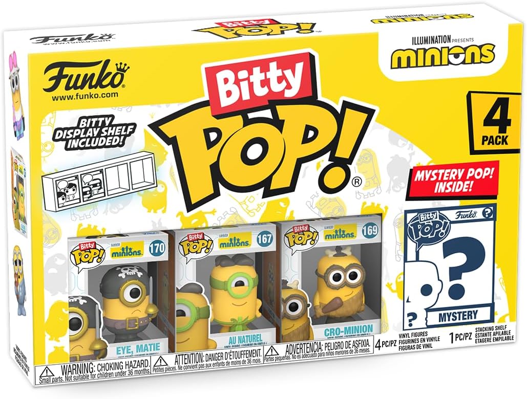 Funko Bitty POP! Minions and A Surprise Mystery Mini Figure - 0.9 Inch (2.2 Cm) - Minions 2 Collectable