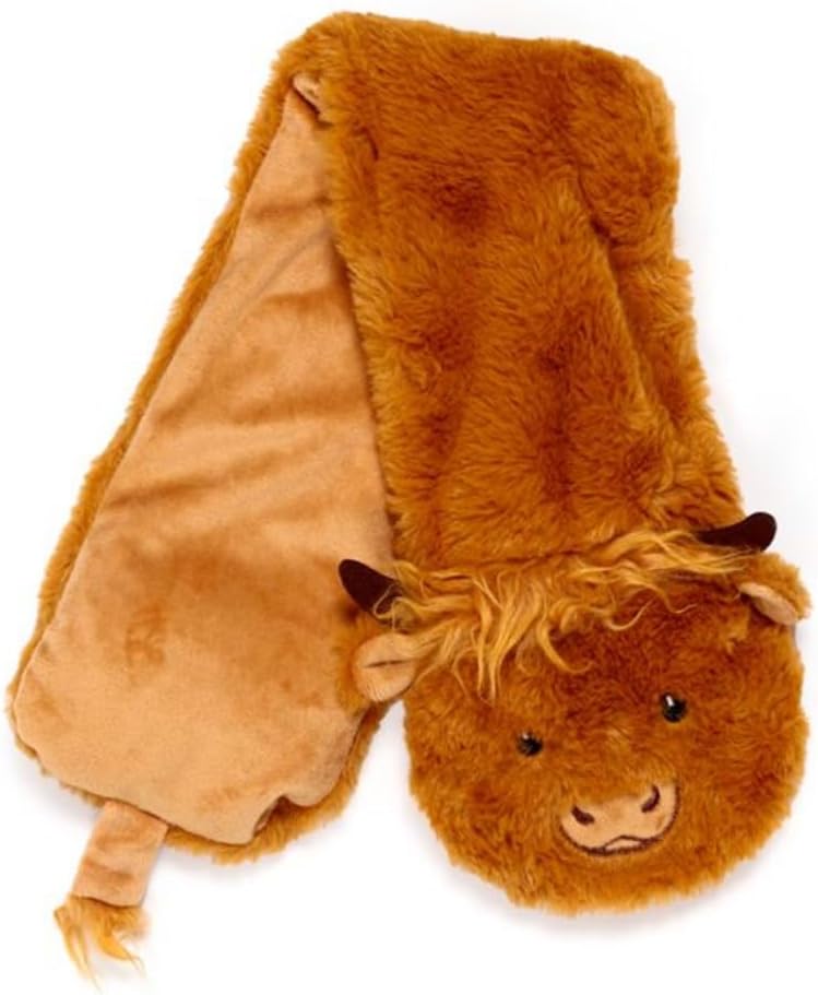 Puckator Highland Coo Microwavable Plush Neck Warmer Lavender Heat Pack