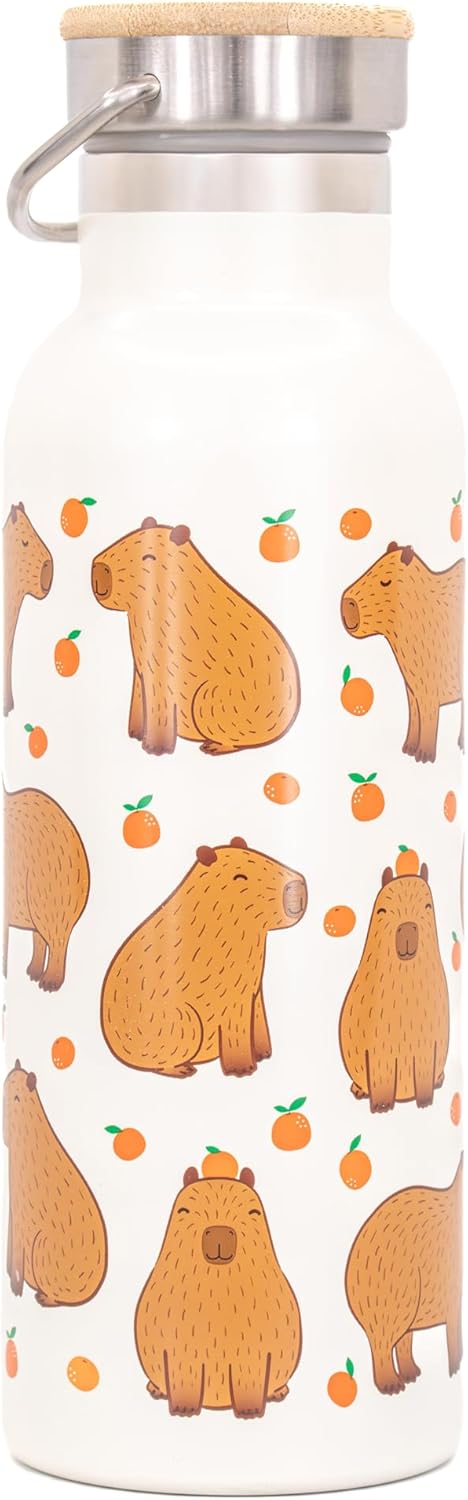 Sass & Belle Capybara Stainless Steel Bottle Water Bottle 500ml