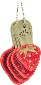 Sass & Belle Strawberry Measuring Spoons Set 4 Ceramic