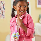 Furby Furblets Swee-Dee Spring Mini Plush Toy, Cute Plushies, Fun Interactive Toy for Kids, Pastel Blue