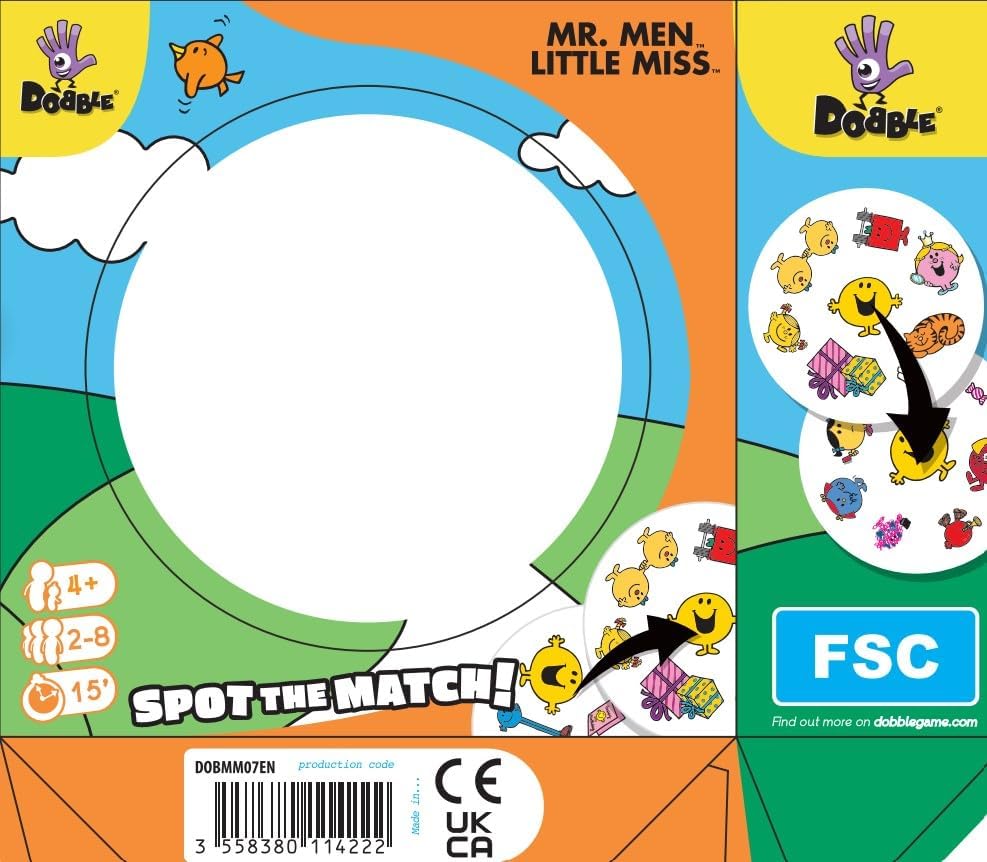 Asmodee Dobble Mr Men and Little Miss Card Game