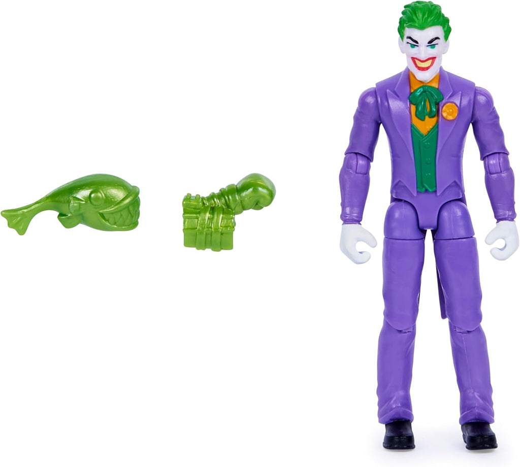DC Comics, Batman and Robin vs. The Joker and King Shark, 4-inch Action Figures
