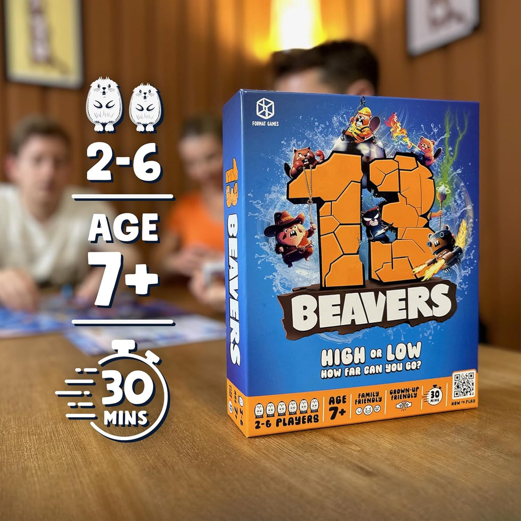 Format Games13 Beavers Quick-to-Learn River Adventure of Strategy Game