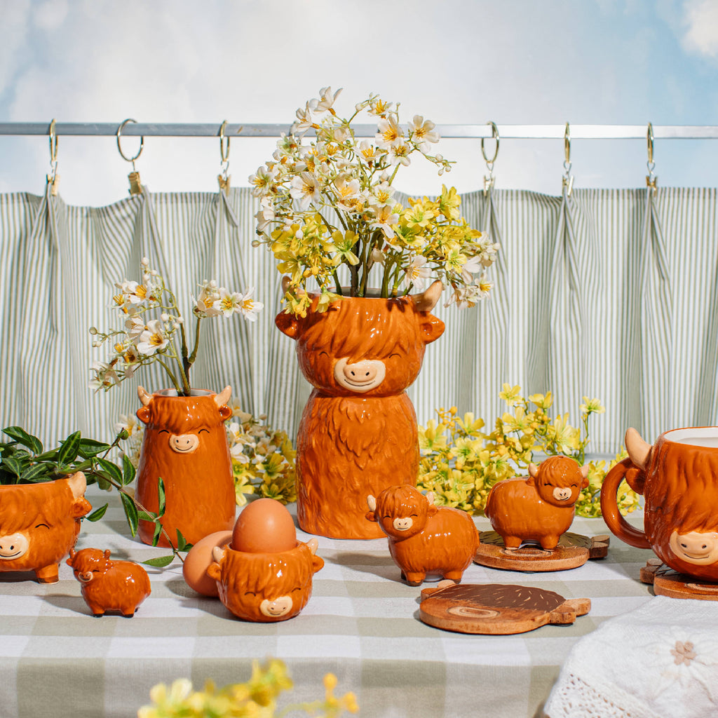 Sass & Belle Highland Cow Shaped Mug