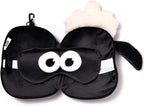 Relaxeazzz Shaun The Sheep Round Plush Travel Pillow & Eye Mask