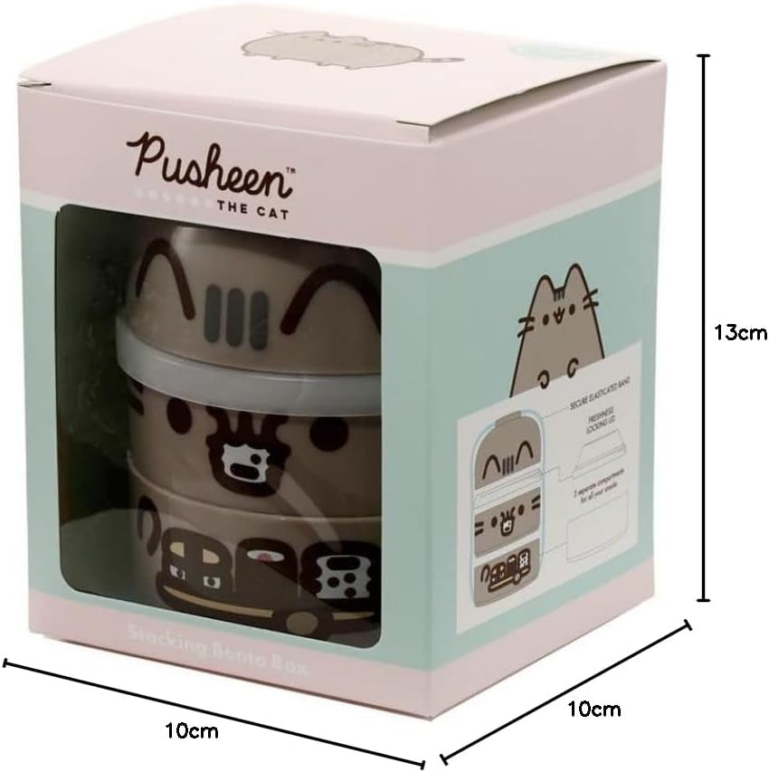 Puckator Pusheen the Cat Stacked Round Bento Box