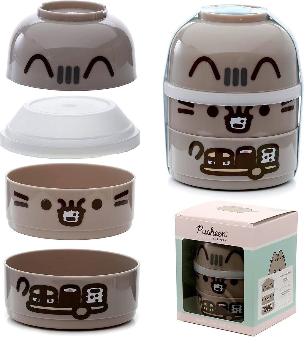 Puckator Pusheen the Cat Stacked Round Bento Box