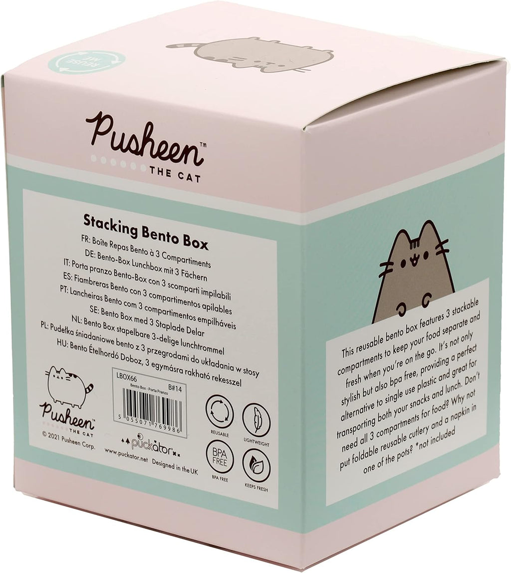 Puckator Pusheen the Cat Stacked Round Bento Box