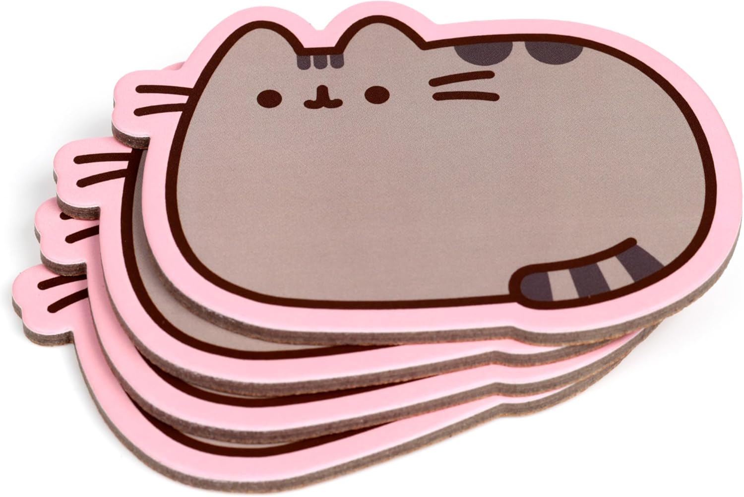 Puckator Pusheen the Cat Set of 4 Shaped Cork Coasters