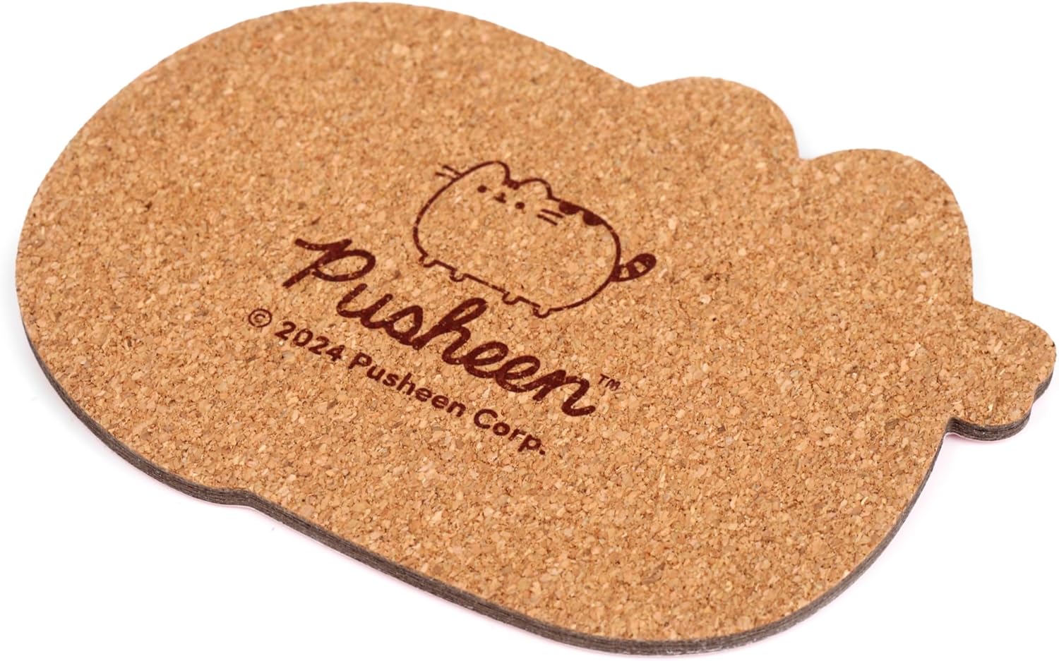 Puckator Pusheen the Cat Set of 4 Shaped Cork Coasters