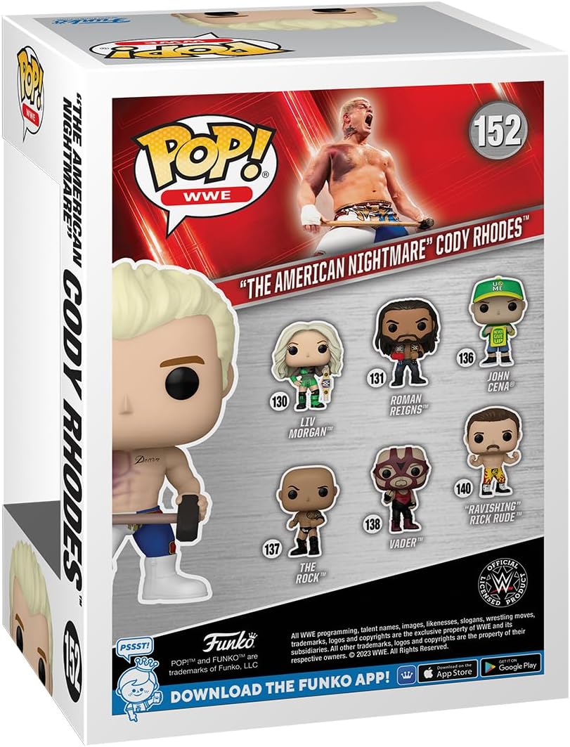 Funko Pop! WWE: Cody Rhodes - (HIAC)The American Nightmare #152