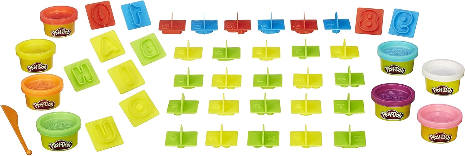 Play Doh Numbers,Letters' N Fun 35 Pieces