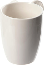White Angel Wings Ceramic Shaped Handle Mug