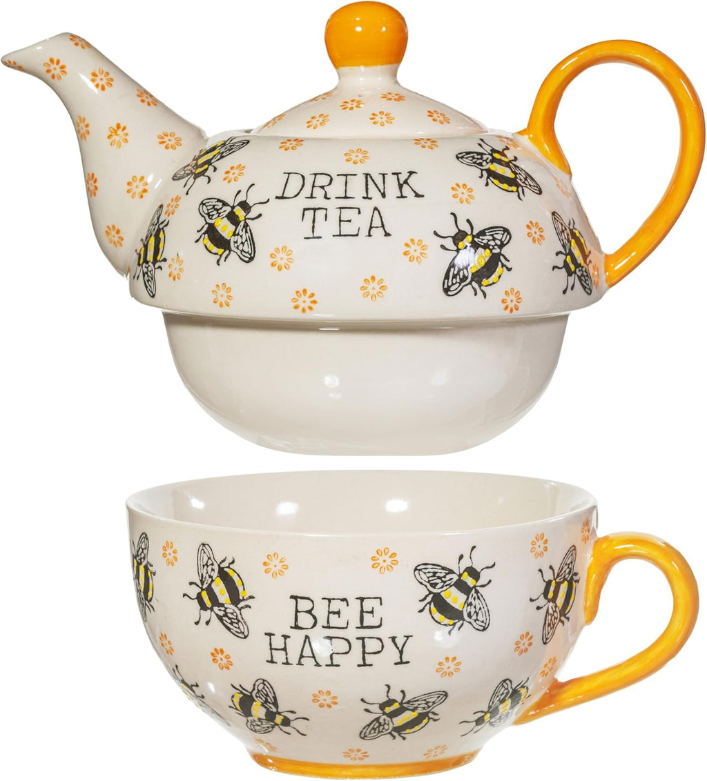 Sass & Belle Busy Bees Teapot for One