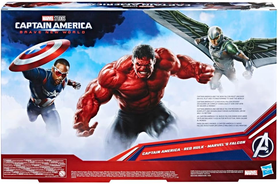 Hasbro Marvel Avengers Captain America Brave New World Titan Hero Series Action Figure Set