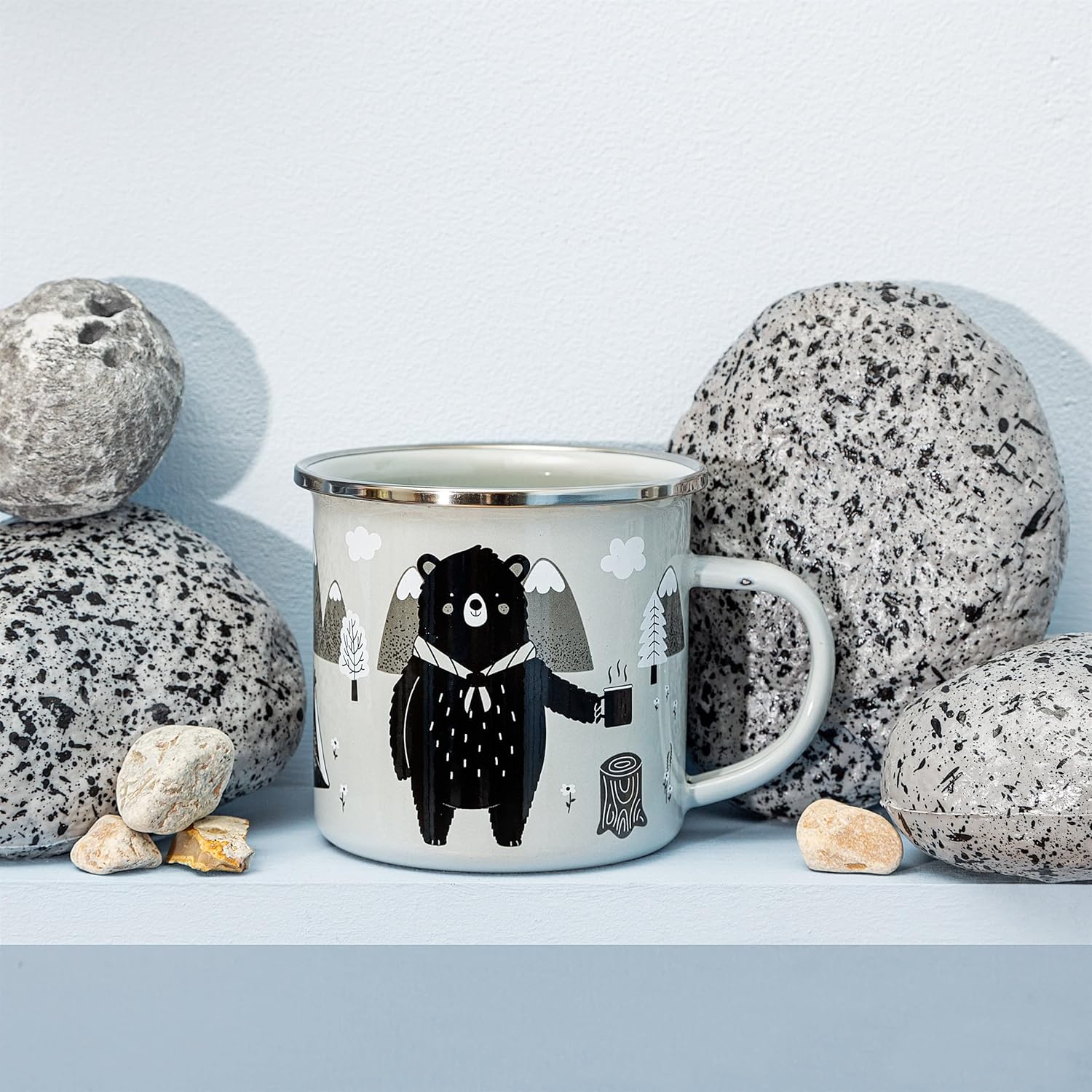 Sass & Belle Bear Adventure Enamel Mug