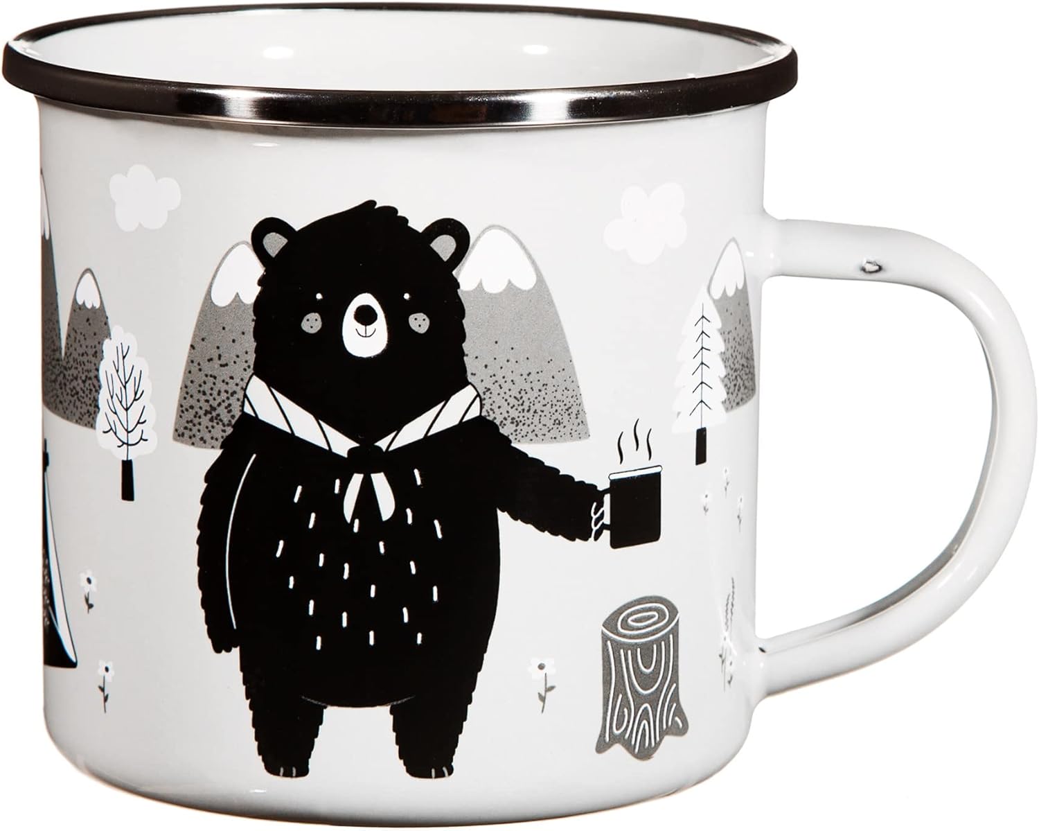 Sass & Belle Bear Adventure Enamel Mug