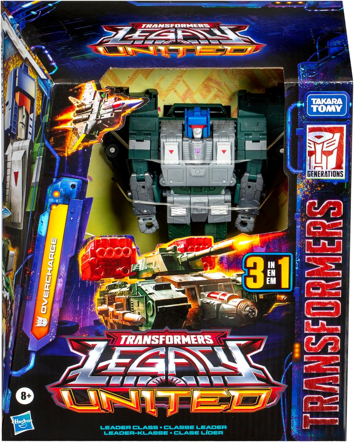 Hasbro Transformers Legacy United Leader Class Overcharge Action Figure