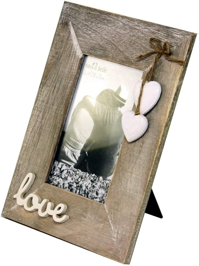 Sass & Belle Ashley Farmhouse Love Standing Photo Frame