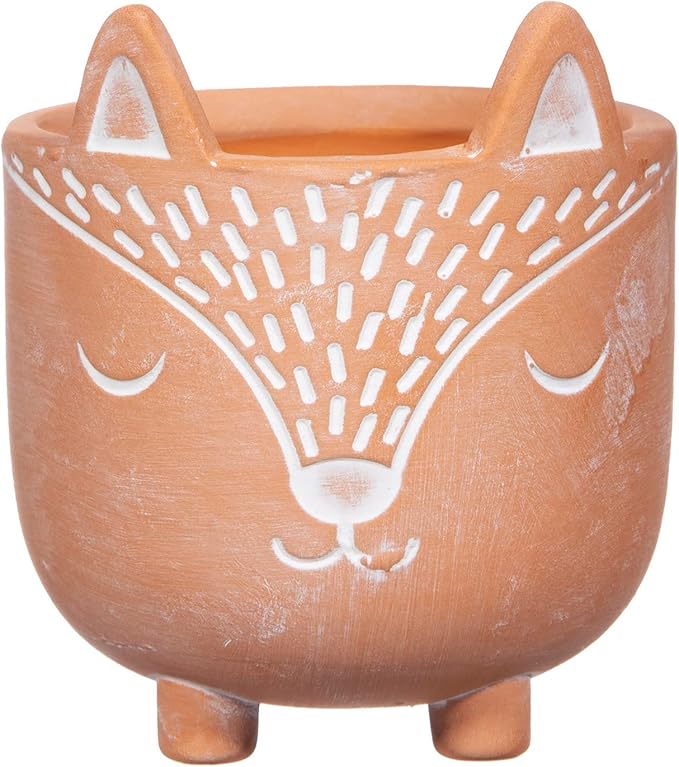 Sass & Belle Mini Woodland Fox Terracotta Planter
