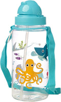 Puckator Splosh Kids Drinks Bottle With Straw 450ml