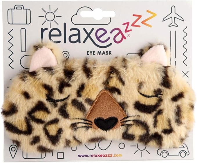 Plush Adoramals Leopard Eye Mask