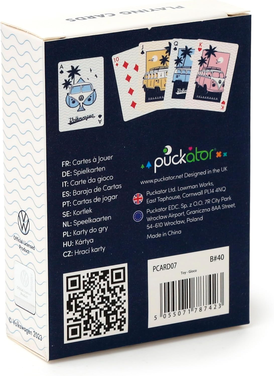 Puckator Explore More Volkswagen VW T1 Camper Bus Standard Playing Card Deck