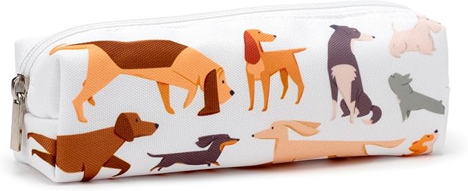 Puckator Barks Dog Canvas Pencil Case