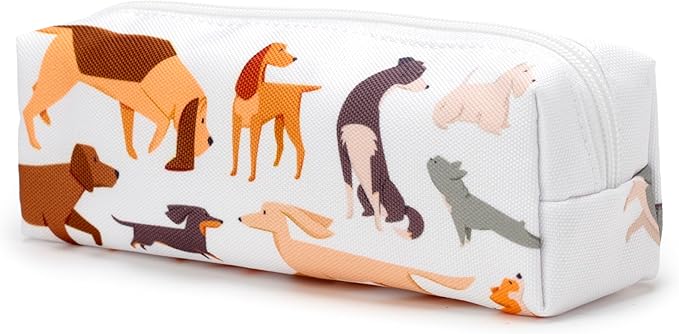 Puckator Barks Dog Canvas Pencil Case