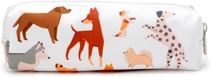 Puckator Barks Dog Canvas Pencil Case