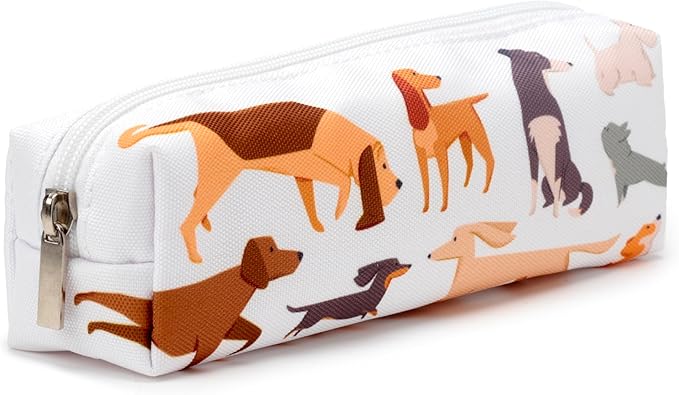 Puckator Barks Dog Canvas Pencil Case