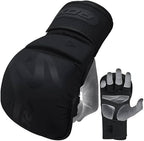 RDX Grappling Gloves Shooter T-15 Matte Black-XL