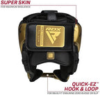 RDX Head Guard Mark Pro Training Tri Lira 1 Golden-S