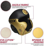 RDX Head Guard Mark Pro Training Tri Lira 1 Golden-S
