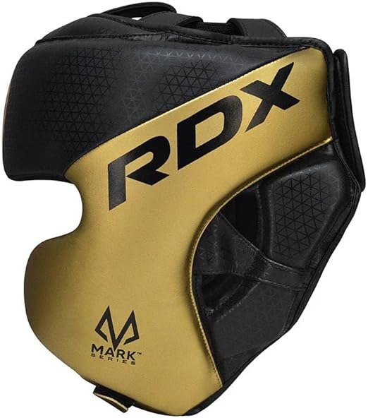 RDX Head Guard Mark Pro Training Tri Lira 1 Golden-S