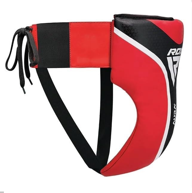 RDX Groin Guard Aura Plus T17 Red Black Large