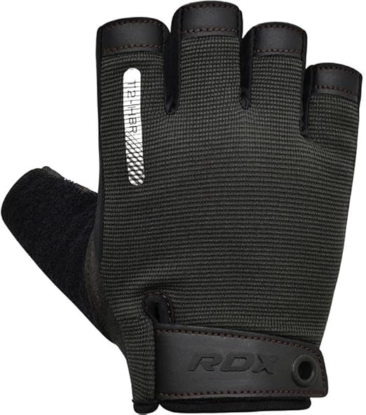 RDX Gym Training Gloves T2 Half Brown-M