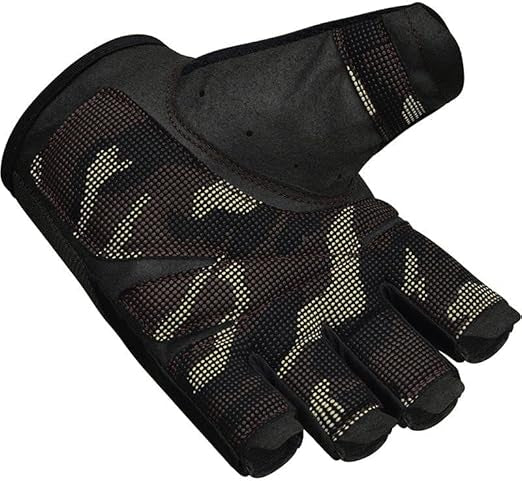RDX Gym Training Gloves T2 Half Brown-M