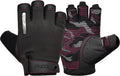 RDX Weight Lifting Gloves Full Palm Protection with Wrist Wrap Half Pink- S