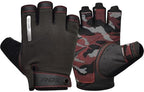 RDX Gym Training Gloves T2 Half Red-L