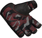 RDX Gym Training Gloves T2 Half Red-L